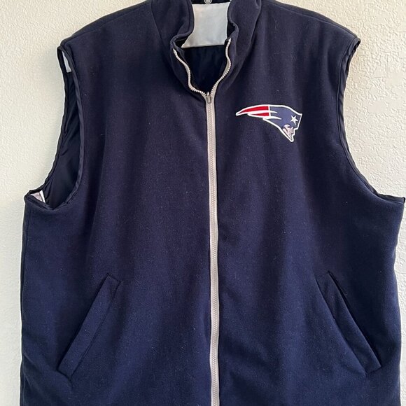 NFL New England Patriots G-III Reversible Quilted Puffer Vest‎ Mens XL READ - Picture 8 of 13